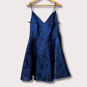 Jules & Cleo David’s Bridal Jacquard A-Line Mini Dress Size 18 | Holiday Party